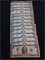 1976 US Two Dollar Bills