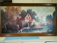 Framed Print of Woman at Mill