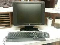 Computer Monitor, Keyboard & Mouse
