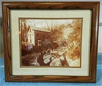 Framed & Matted Beck's Mill