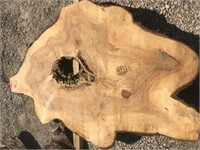 7-8’ 2 ¾” x 45” cypress irregular oval sliced