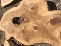7-8’ 3” x 43” cypress irregular oval sliced on