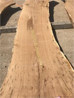 8’ 2 ¼” x 22-38” rustic burr oak live edge