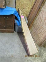 5’ 2”x8” walnut curved back pointed end
