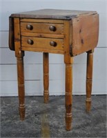 Early Southern Pine Primitive Work Table