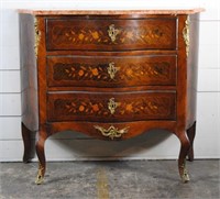 19th Century Continental Marquetry Chest