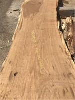 8’ 2 ¼” x 16-28” rustic burr oak live edge