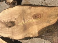 6 ½’ 3 ¾” x 36” cypress irregular oval sliced on