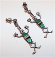 Pair Of Sterling Silver Figural Earrings