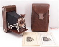 Vintage KODAK Six 20 Fold Out 6" Camera W/Case