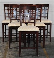 Set of 6 Bar Height Chairs