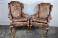 Pair of Wing Back Chairs
