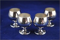 4 Gorham Sterling Mini Brandy's