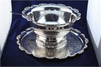 S.P. Punch Bowl, Ladle, & Tray