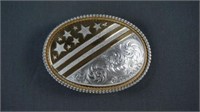 Montana Silversmiths Stars & Stripes Buckle NOS