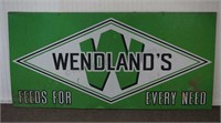 Wendland's Feed Metal Display Advertisement Sign