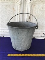 Old No 12 Galvanized Bucket with Some Rust