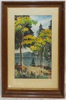 Landscape Print Signed Evans