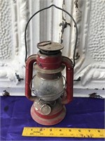 Vintage Dietz Red Metal Lantern