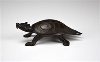 CHINESE BRONZE TURTLE WATER DROPPER