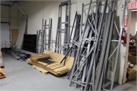 Large Lot of Assorted Racking Parts, Beams,Shelves
