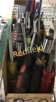 Lot of Ratcheting Screwdrivers