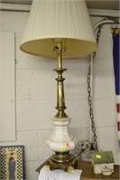 Stiffel Porcelain & Brass Lamp