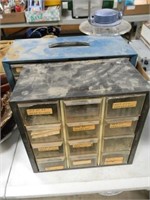 SMALL COMPARTMENT TOOL BOXES W/SMALL METAL
