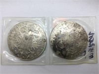 2 PC "MOTHER THRESA" SILVER COINS - 1790