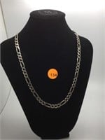STERLING SILVER FIGARO CHAIN NECKLACE - 20"