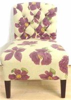 Modern Floral Print Chair
