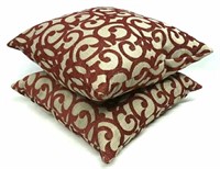 (2) Decorative Throw Pillows