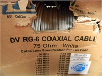 COAXIAL CABLE DV RG-6 3,000 MHZ & CONTAINER FULL