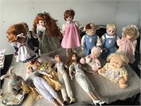 Lot of Ceramic Dolls
