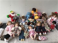 Huge Lot of Ceramic and Other Dolls