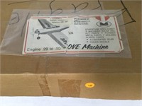 STYROFOAM / WOOD AIRPLANE MODEL "LOVE MACHINE" IN