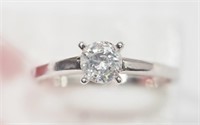 42R- 14k diamond 0.50ct solitaire ring -$2,600