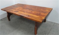 Large Hand Crafted Cedar Coffee Table