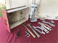 CUTE Red Metal Drawer and Hitch Parts, Tools, Trap