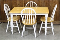 Country Dining Table & (4) Chairs