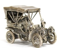 Solid Silver Antique ca. 1910 Touring Car Model