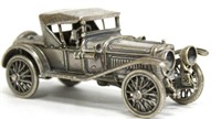 Solid Silver Antique 1920s Touring Car Model