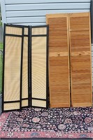 Privacy Lot Louvered Accordion Doors+Room Divider