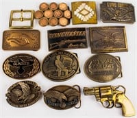 Jewelry Belt Buckles: NRA, Indian Head Cents +