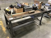 Metal Work Bench 6' w/ Drawer