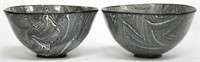 Beth Forer- Pair of American Studio Ceramic Bowls
