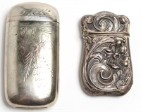 2 Antique Match Safes, including Silver