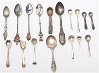 16 Assorted Antique Silver Spoons