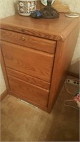 Oak file cabinet