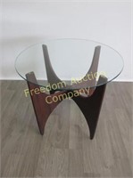 ADRIAN PEARSALL STYLE WALNUT SIDE TABLE